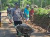 Humanis, Polsek Cisaga Polres Ciamis Ikut Bantu Warga Bangun Gorong-Gorong Lingkungan