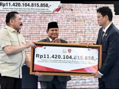 Presiden Prabowo Saksikan Penyerahan Rp.11,42 Triliun dan Ratusan Ribu Hektare Lahan Hasil Penyelamatan ke Negara