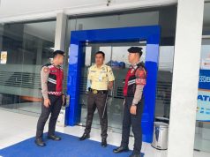 Patroli Dialogis Sat Samapta Polres Ciamis Tingkatkan Pengamanan di Bank BRI Unit Imbanagara
