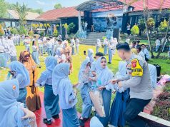 Polsek Ciamis Polres Ciamis Hadiri Kegiatan Pelepasan Siswa Kelas XII SMAN 3 Ciamis