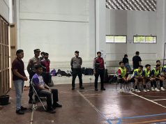 Polres Ciamis Tingkatkan Pengamanan Turnamen Futsal Universitas Galuh Demi Menjaga Kondusifitas dan Kenyamanan Masyarakat