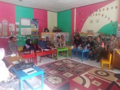 Sinergitas Polri di Dunia Pendidikan, Polsek Cijeungjing Ikuti Rapat Rehab Yayasan TK PGRI Karangkamulyan