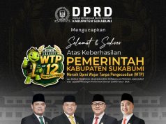 DPRD Kabupaten Sukabumi Mengucapkan Selamat Dan Sukses kepada Pemerintah Kabupaten Sukabumi Dengan Meraih Opini Wajar Tanpa Pengecualian (WTP)