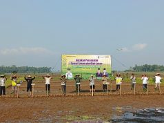 Percepatan Semai Tanam dan Olah Lahan, Polsek Lakbok Bersama Muspika Dukung Arahan Wamentan