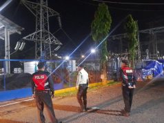 Patroli Biru Sat Samapta Polres Ciamis Tingkatkan Pengamanan Objek Vital, Pastikan Gardu Induk PLN Tetap Aman