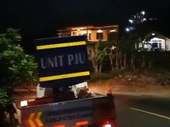 Dishub Ciamis Ganti 12 Titik Lampu PJU di Gapura Perbatasan Ciamis– Kuningan dengan LED