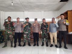 Kapolsek Cimaragas Perkuat Sinergitas TNI-Polri Melalui Silaturahmi ke Koramil 1314 Cimaragas
