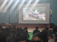 Semangat Kebersamaan Warnai Nobar Semifinal Piala Dunia 2026 di GOR Tri Dharma Yonif 330/Tri Dharma