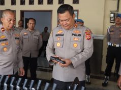 Kapolres Ciamis Periksa Senjata Api Dinas, 15 Izin Personel Kedaluwarsa