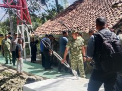 Polsek Banjarsari Pengamanan Kunjungan Kerja Danrem 062/Tarumanagara, Dukung Kelancaran Peninjauan Pembangunan Jembatan dan Mako Koramil