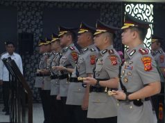 Sertijab Kapolres Ciamis, Kepemimpinan Beralih dari AKBP H.Hidayatullah, S.H., S.I.K., M.Si., kepada AKBP Eko Iskandar,S.H., S.I.K., M.Si