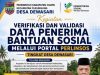 Desa Dewasari Verifikasi Data PERLINSOS