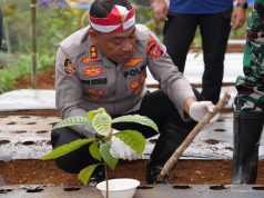 Polres Pangandaran ikut Tanam Bawang Putih Serentak di 17 Provinsi