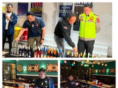 Polres Sukabumi Amankan 276 Botol Miras dari Razia di Wilayah Sukabumi Melalui Satres Narkoba
