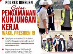 Polres Bireuen Gelar Pengamanan Kunjungan Kerja Wakil Presiden RI