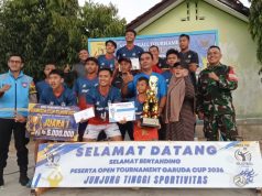 Polsek Cikoneng Hadir Jaga Sportivitas dan Keamanan Grand Final Garuda Cup 2026 di Gegempalan