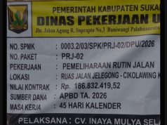 Pemeliharaan Rutin Jalan Jelegong–Cikolawing Resmi Dimulai, Anggaran APBD 2026 Capai Rp.186 Juta