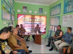 Polsek Cisaga Monitor Tahapan Pilkades Bangunharja, Pastikan Proses Berjalan Aman dan Kondusif