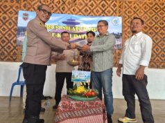 Polsek Cijeungjing Sampaikan Materi Kamtibmas dalam Milangkala Forum RT/RW se-Kabupaten Ciamis