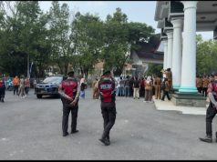 Polres Ciamis Berikan Pelayanan Pengamanan Kunjungan Menteri Kependudukan dan Pembangunan Keluarga di Islamic Center