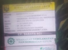 Dinas PU Sukabumi Mulai Rekonstruksi Jalan Parungkuda–Bojongpari, Anggaran Capai Rp.341 Juta