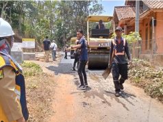 Target Selesai 80 Hari,Dinas PU Kabupaten Sukabumi Rekontruksi Jalan Cipamingkis-Cikarang Cidolog