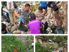 Tanggapi Keluhan Warga, Polres Sukabumi Gelar Aksi Green Policing Bersihkan Aliran Sungai Cigangsa