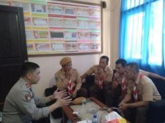 Polsek Sukadana Perkuat Sinergi dengan Kwartir Ranting Pramuka, Cegah Bullying dan Gangguan Kamtibmas