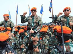 Dankorbrimob Dampingi Kapolri Hadiri Pengukuhan Warga Kehormatan Korpasgat di Bandung